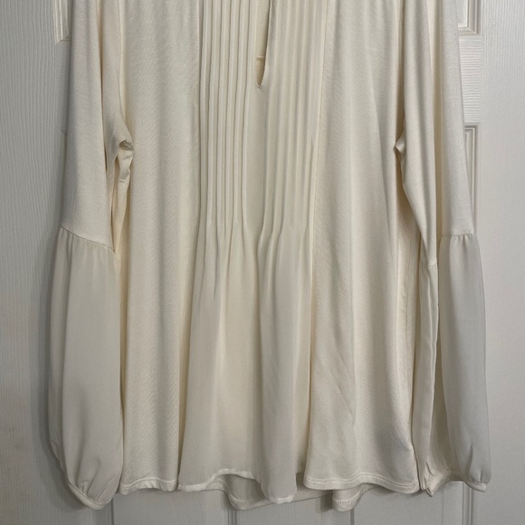 August Silk Pleated Front Blouse - Picture 2 of 12